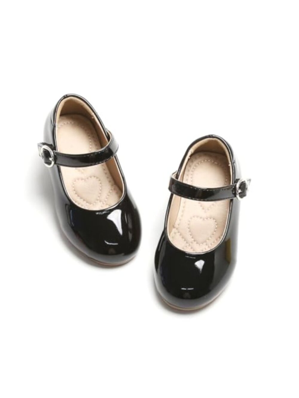 Girls Glittery Mary Jane Flats Toddler Dress Shoes Ballet Style
